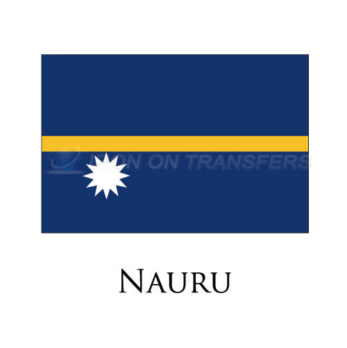 Nauru flag Iron-on Stickers (Heat Transfers)NO.1939